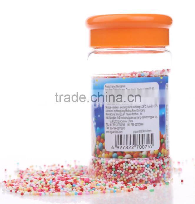 Edible colorful non-pareils