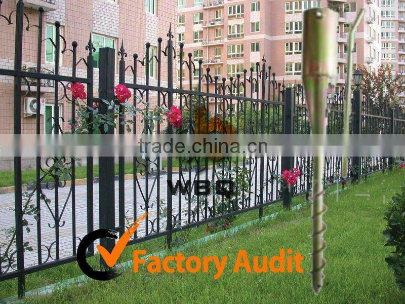 The cheapest of mesh fencing with ground screw anchor