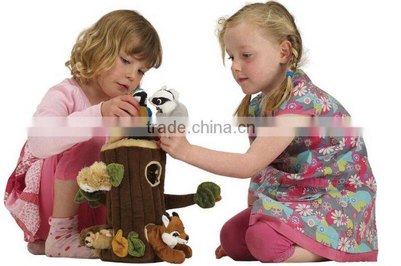 Finger Puppet Tree House/ Animal Tree House Finger Puppet Set