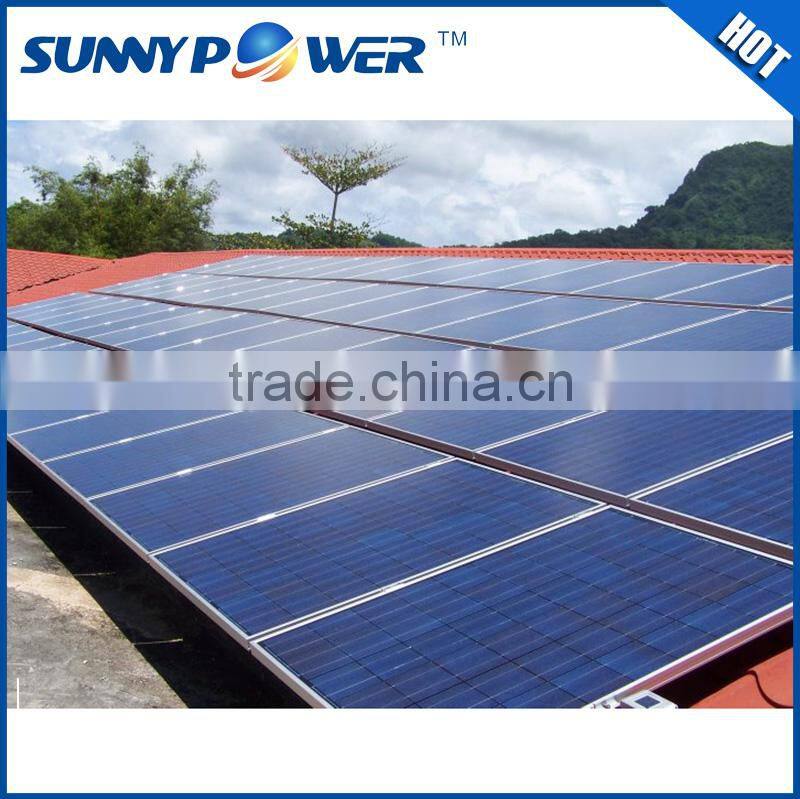 LCD operating system High efficiency blue 10000 watt solar panel system