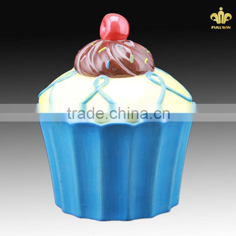 Canister with cake design