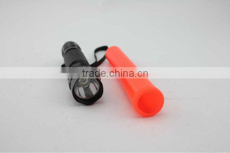High power cree Q4 police flashlight for traffice control baton