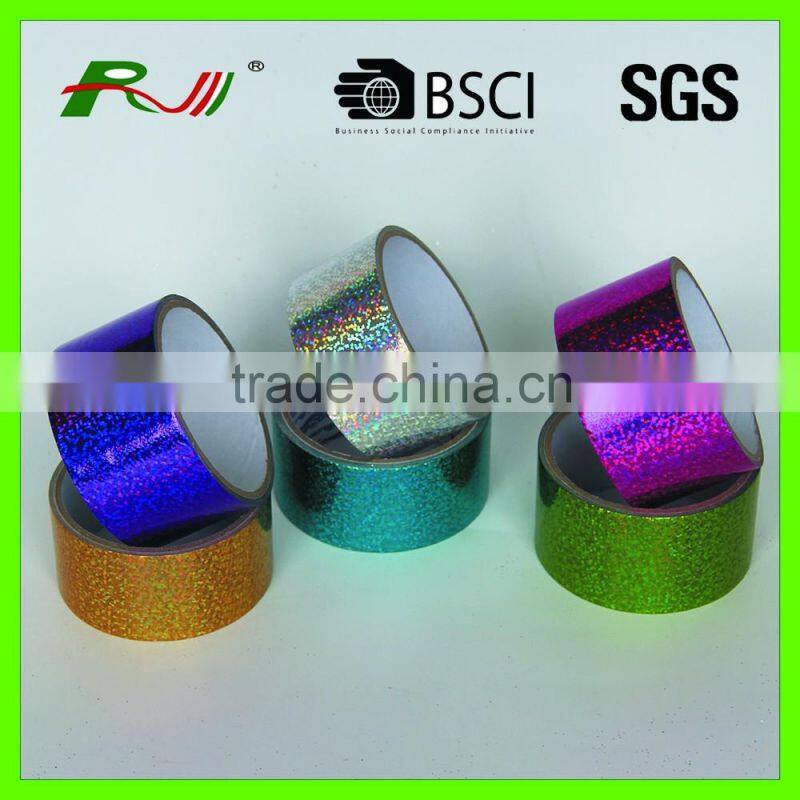 Bright luster holographic duct tape with eco-friendly