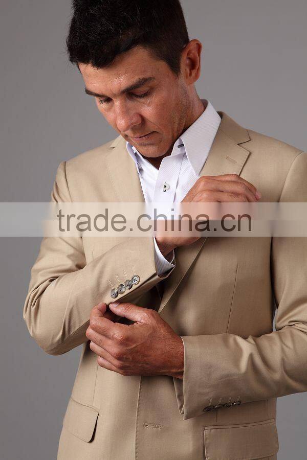 Tailor made to measure cashmere wool Men's suit