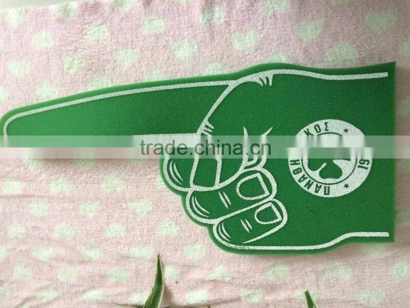 printed sponge hand foam finger sponge palm for game cheering LS-F-009-A