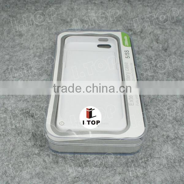 High Quality 2200mAh External Battery Case for iPhone 5 5S
