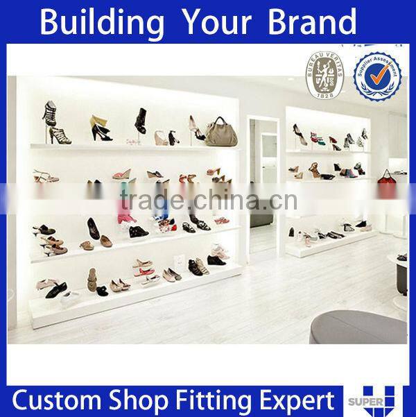 footwear display showcase for shopping center