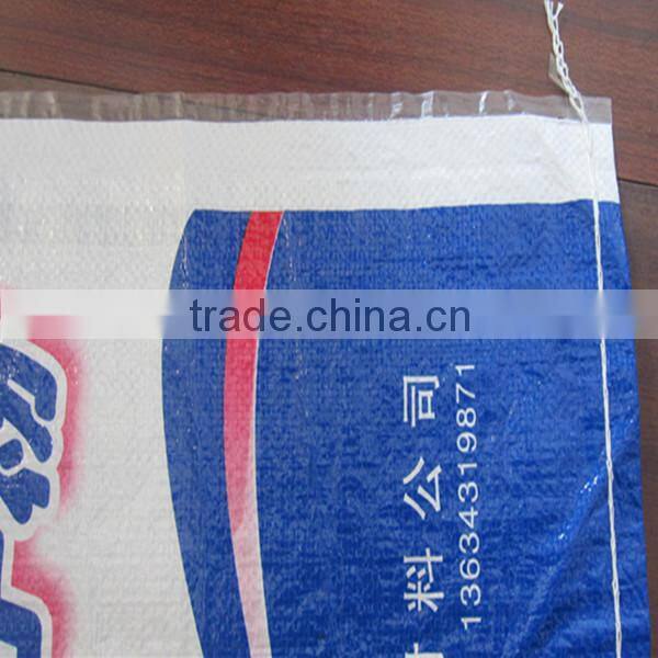 printed cement woven pp sacks