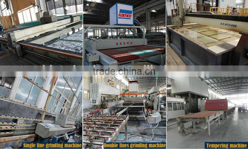 6mm Black Back silkscreen printing Tempered Glass