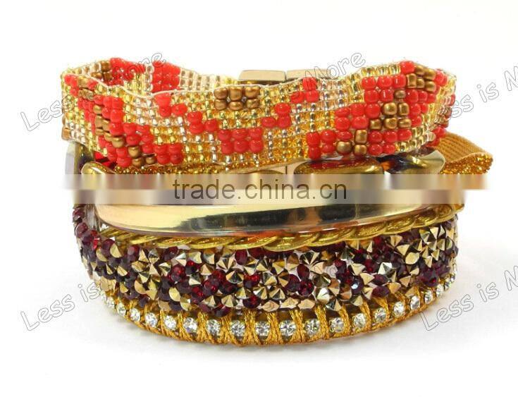 Bio magnetic bracelet bead weave bracelet