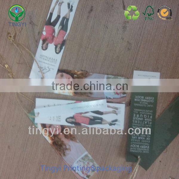 custom fasion cloth paper hang tag