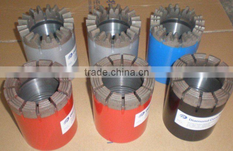 AQ,BQ,NQ,HQ,PQ Size Impregnated Diamond Core Drill Bits