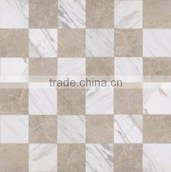 Glass Stone Polished Tiles Nero Marquina Marble Mosaic