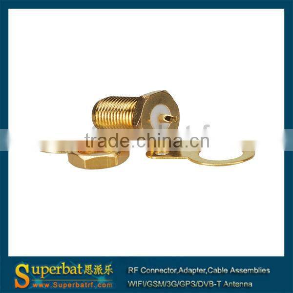 SMA panel mount Jack with nut and solder cup