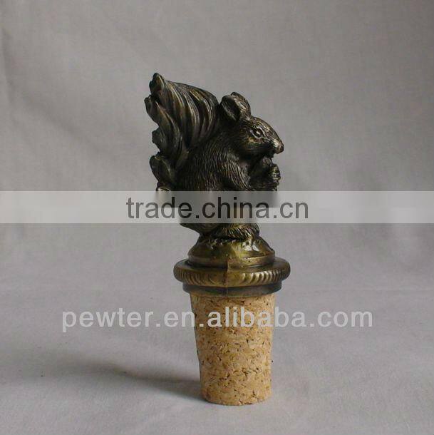 2013 metal bison wine bottle stopper