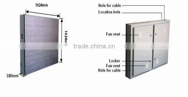 Best Selling High Brightness big outdoor led screen tv price