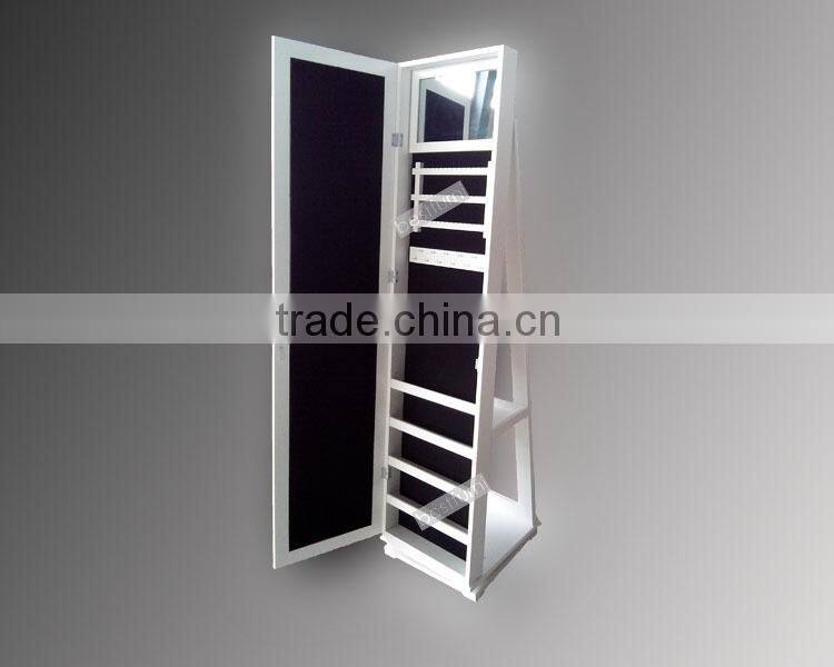 Rotating jewelry mirror cabinet China manufacturer