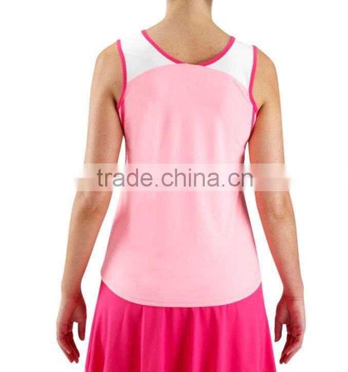 Hot Sales Dry Fit Stretch Running Colorful Singlet For Women
