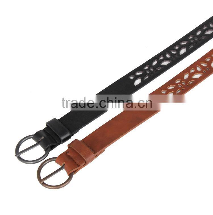 Ladys PU Leather Hollow Out Belt Fashion 2015 SWF-15062928