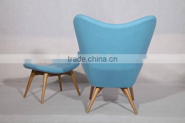 Hotel furniture chaise lounge chair grant featherston chair with footrest sale