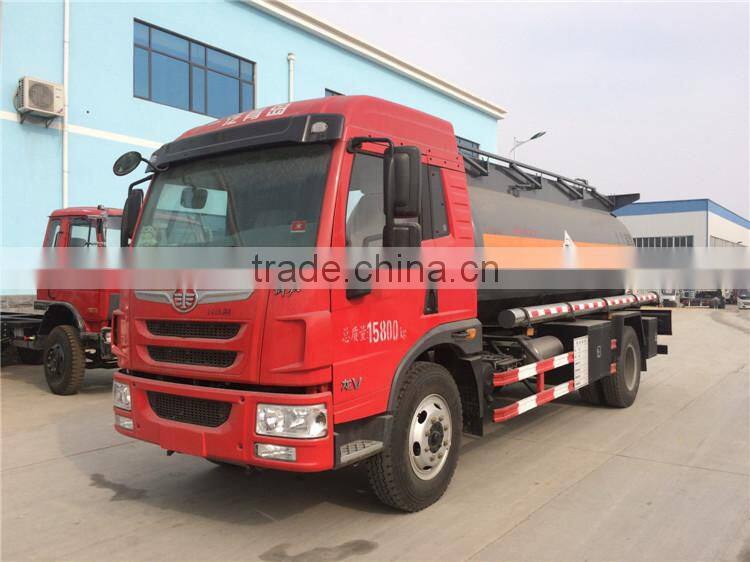 FAW 17000Liters oil truck made in China mini fuel tank truck for sale in south america