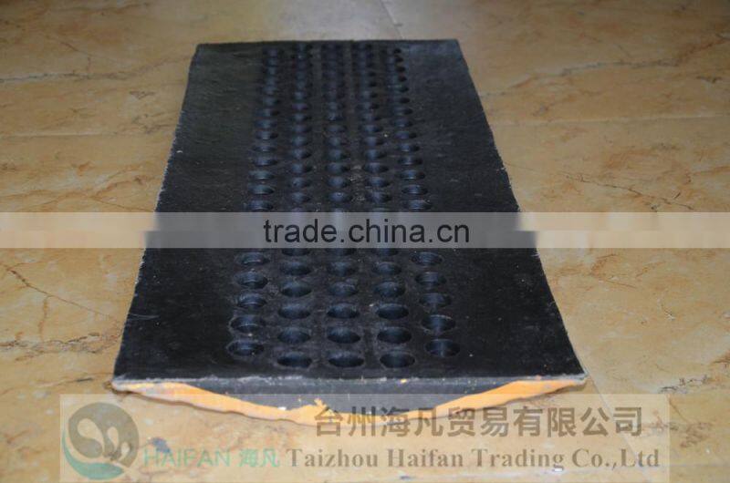 1000*350*40mm heavy strength reflective rubber speed hump for crossing/High quality rubber speed hump used in Intersection