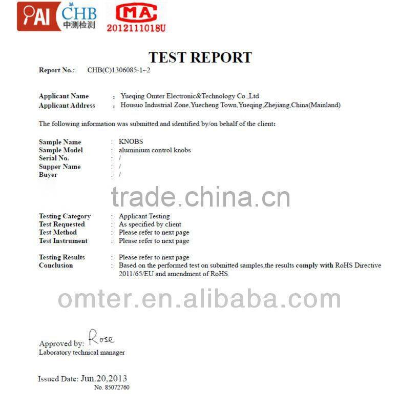 knobs for electrical aluminium alloy mini