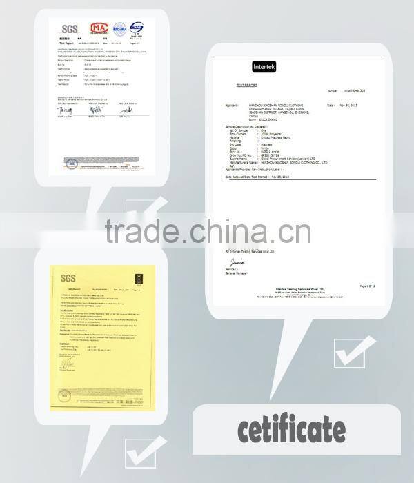 2014 Hot sale knittef fabric mattress polyester fabric spandex fabric