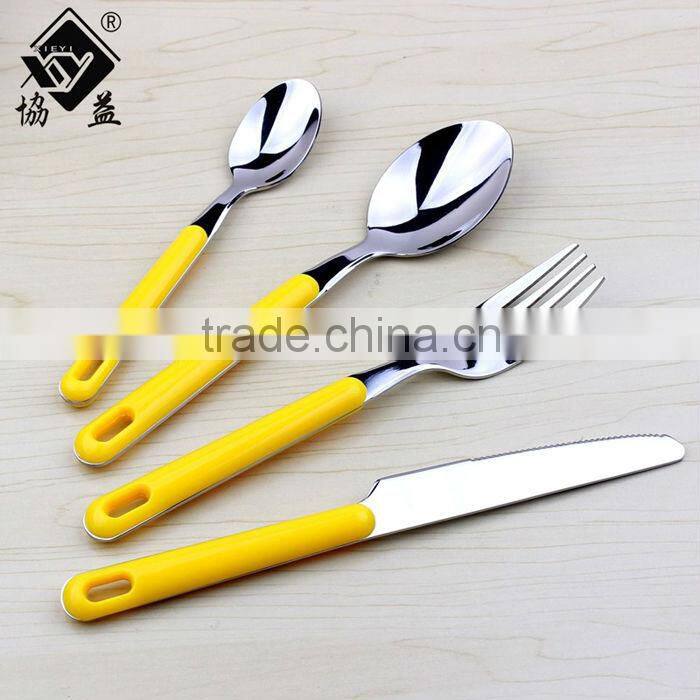 Hot-sale!Heavy Weight Hand Polish Stainless Steel Plastic Cutlery
