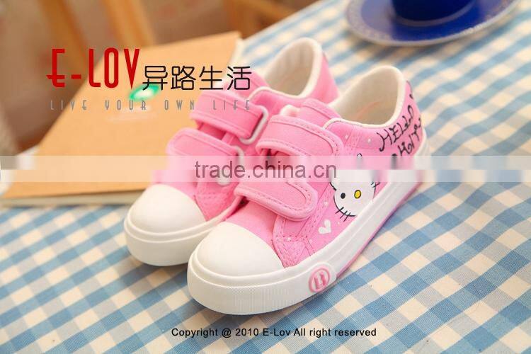 Hot sales cheap new style wholesale canvas shoes girls