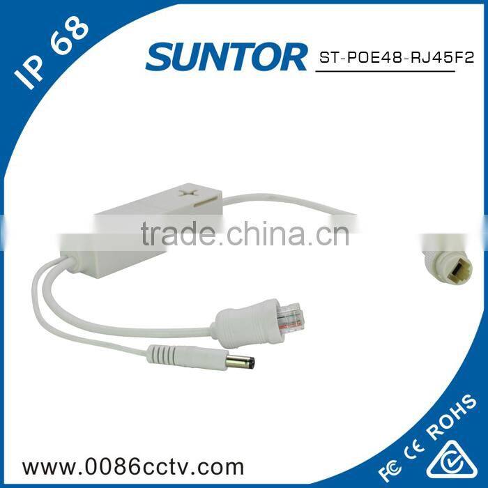 Waterpoof cat5 rj45 connector bush to din cable for wifi router