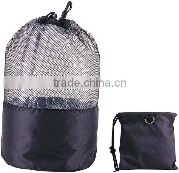 cheap nylon mesh cute drawstring backpack bag