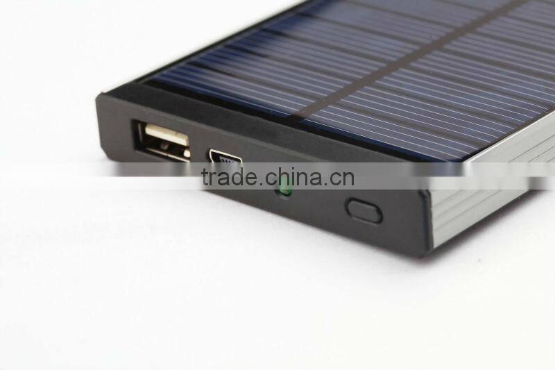 factory high quality Solar power bank Charger 4000mAh with CE,FCC,RoHS