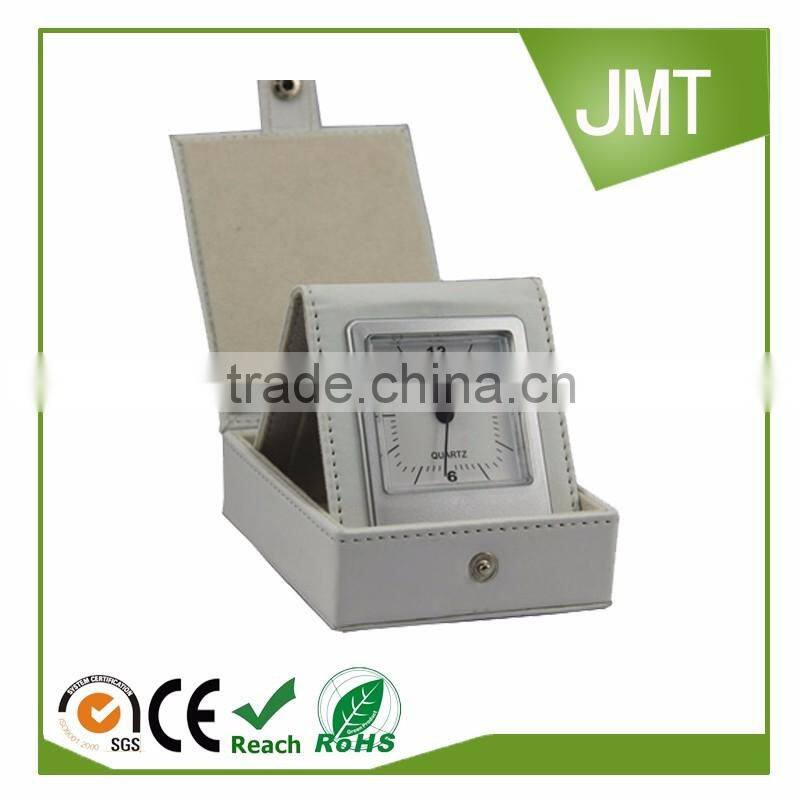 colorful and foldable quartz travel table alarm clock