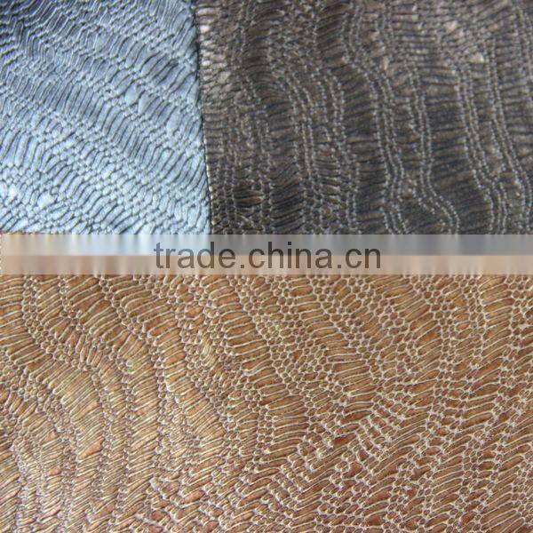 3D affection latex PVC rubber leather for sofa upholstery