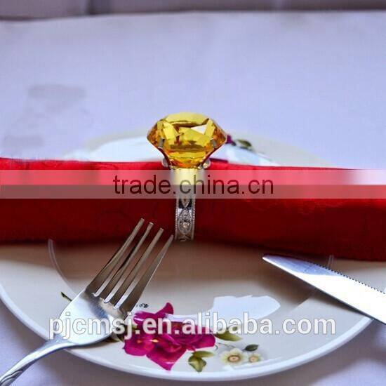 Wholesale Novel Crystal Diamond Napkin Ring for decoration