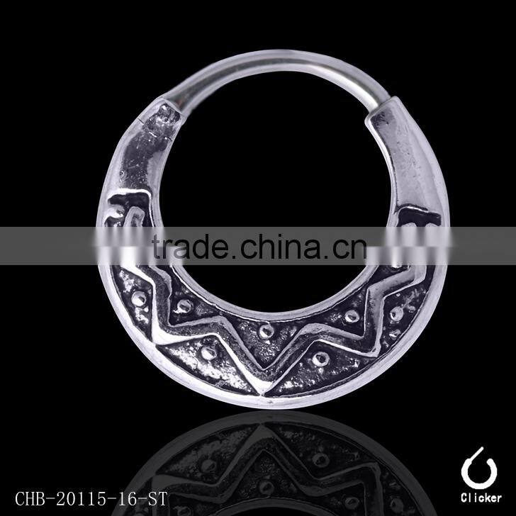 Gold Plated 316L Surgical Stainless Steel And Brass Material Septum Ring Nose Piercing