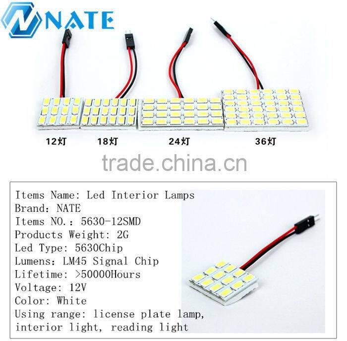 5630 12SMD Interior Lighting Auto Interior Roof Universal LED Car Dome Light