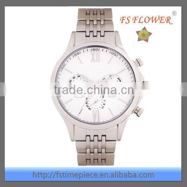 FS FLOWER - Watch Luxury Men High Quality Stainless Steel Fake Brand Watches