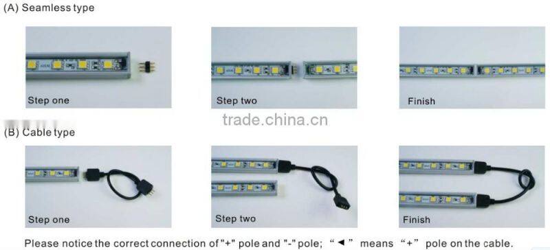 Singapore, IP40 Aluminum Linear Rigid LED Light Bar, 0.3M, 0.5M, 0.6M, 1.0M, 1.2M, DC12/24V Aluminum Linear LED Bar