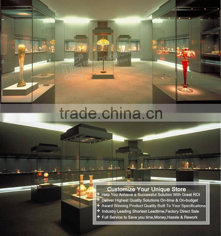 New Design Wooden Museum Glass Display Showcase