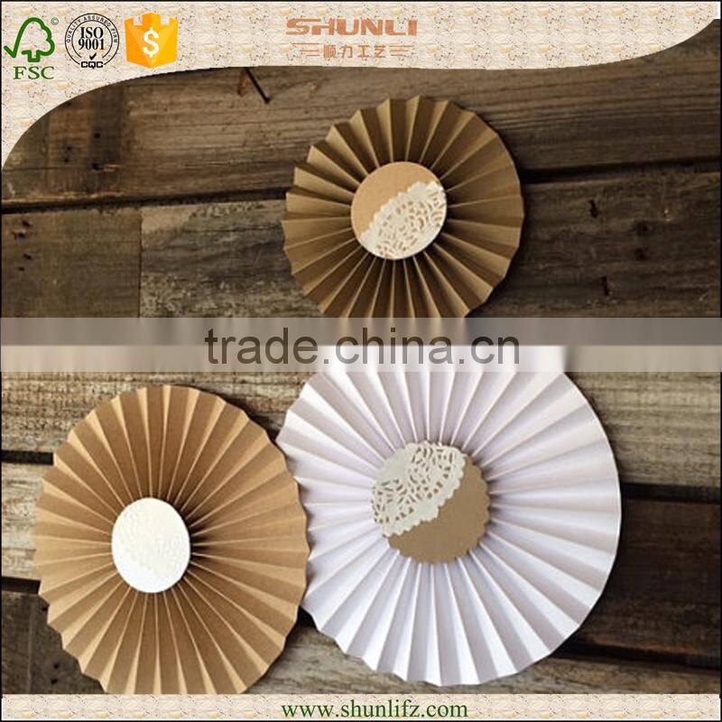 Christmas decoration Paper rosettes hanging paper fan