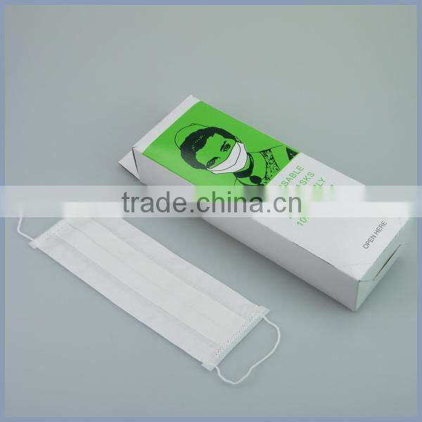 Disposable paper face mask
