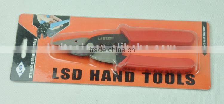 LS-104C multi-function tool 30mm max cable cutter,1.5-2.5mm2 wire stripper automatic rebound spring cable cutter stripper
