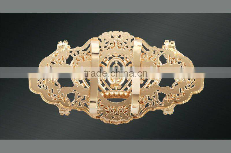 Laste design silver metal waist belt buckles wholesale with crystal stone