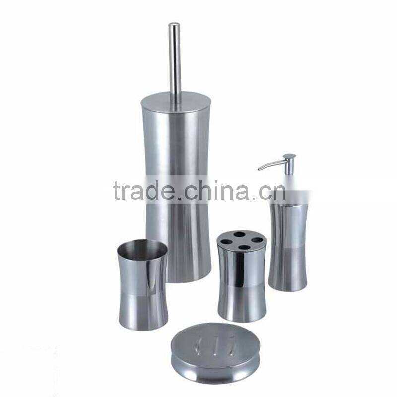 Stainless steel bathroom accessories set