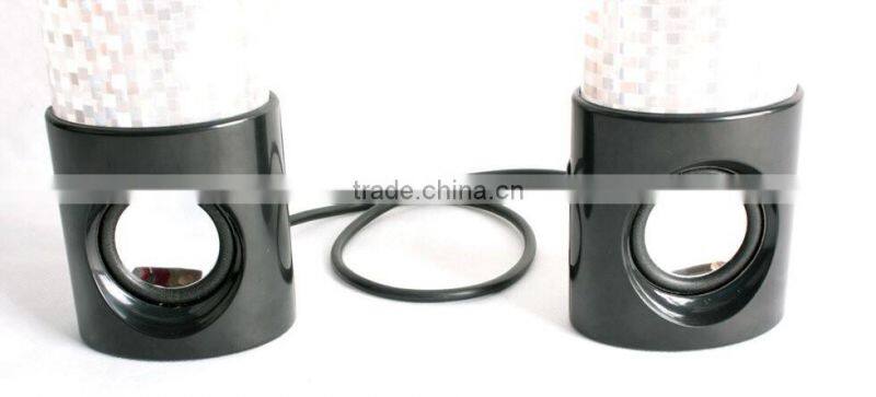 2(2.0) Computer Speaker with Firework Flashing Light for Computer or Portable Audio
