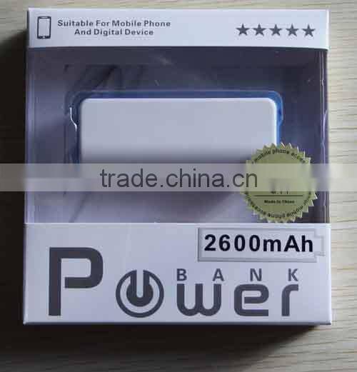 Portable Usb Keychain External Laptop Power Bank 2600mAh
