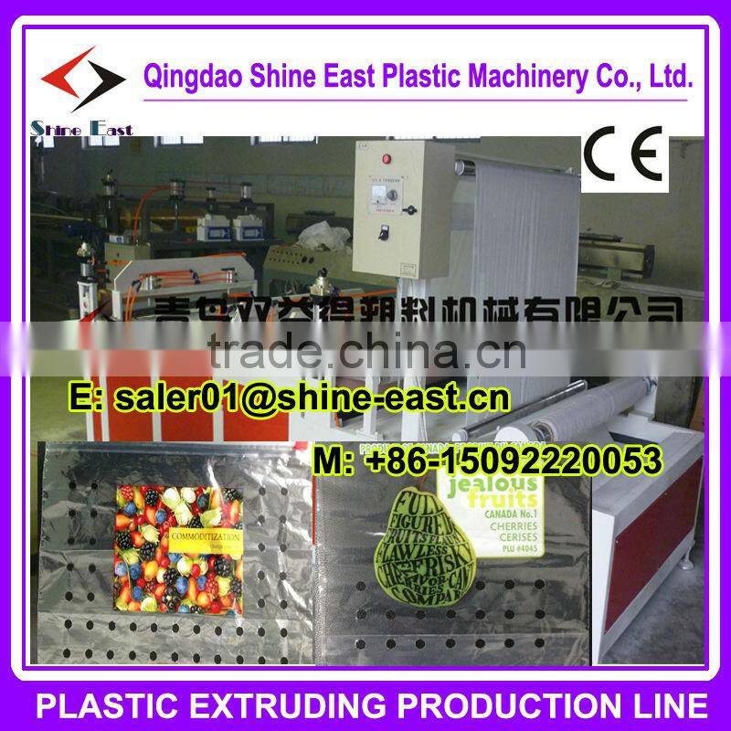 Plastic film Hole punching machine in Qingdao China