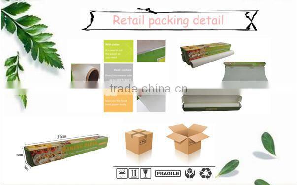 High quality printed kitchen use parchment paper laminated aluminium foil
